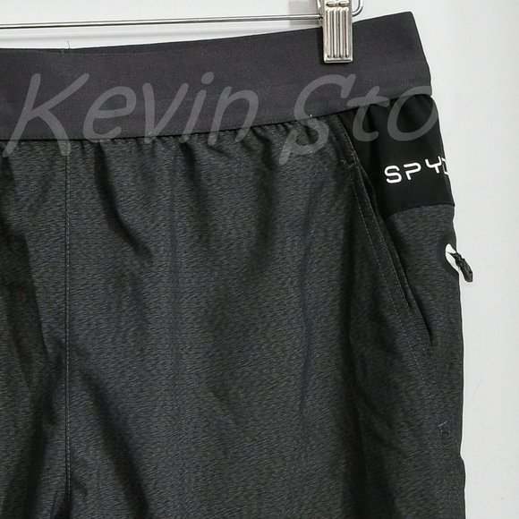 Spyder Men's Proweb Stretch Zippered Pockets Active Shorts BLACK - Picture 6 of 13